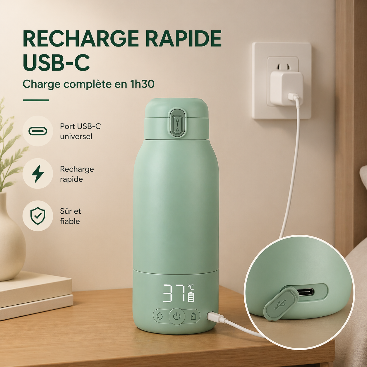 Chauffe-Biberon Nomade Ultra-Rapide